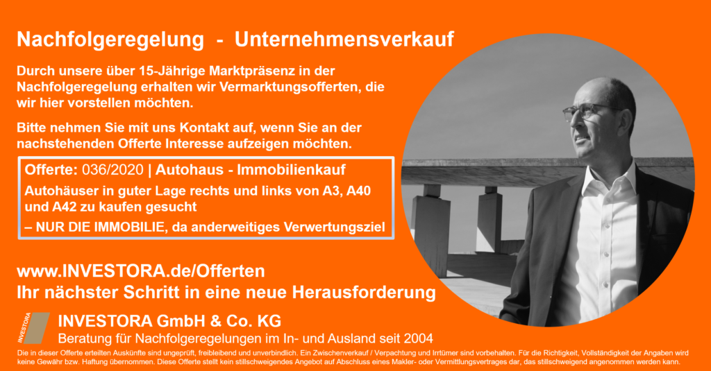 Autohaus - Nur Immobilie zu kaufen gesucht