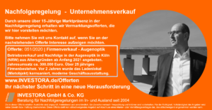 Offerte-051-2020-Firmenverkauf-Augenoptik-Betrieb-Koeln-300x157 Offerte 051 2020 Firmenverkauf Augenoptik Betrieb Köln